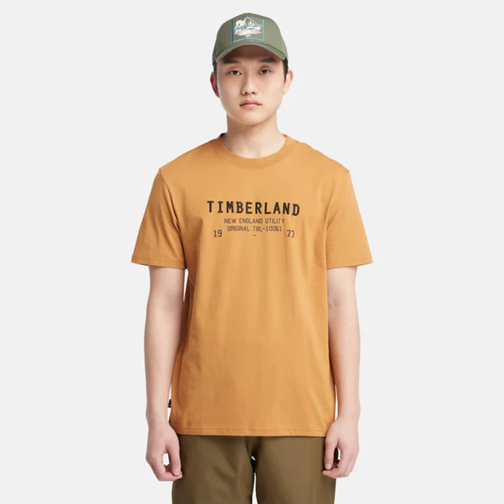 Camiseta Carrier Masculina em Amarelo Escuro