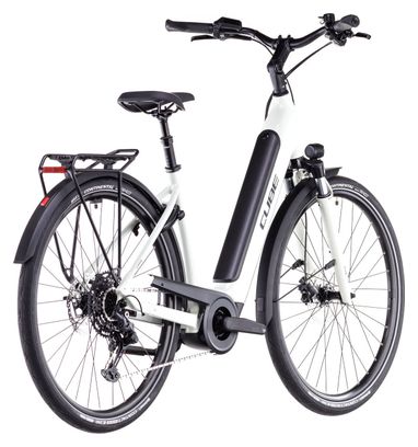 Vélo de Ville Électrique Cube Supreme Hybrid One 500 Easy Entry Shimano Cues 10V 500 Wh 700 mm Beige Desert Stone 2025