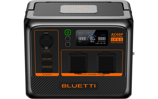 BLUETTI  AC60P-Black-EU tragbare Powerstation 600 W