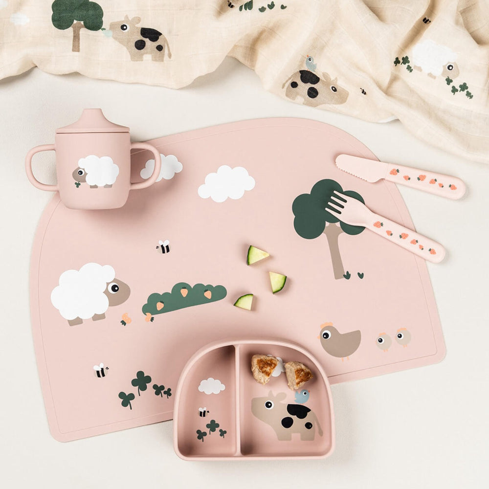 Køb DonebyDeer Tiny Farm Powder Stick&Stay Inddelt Skål