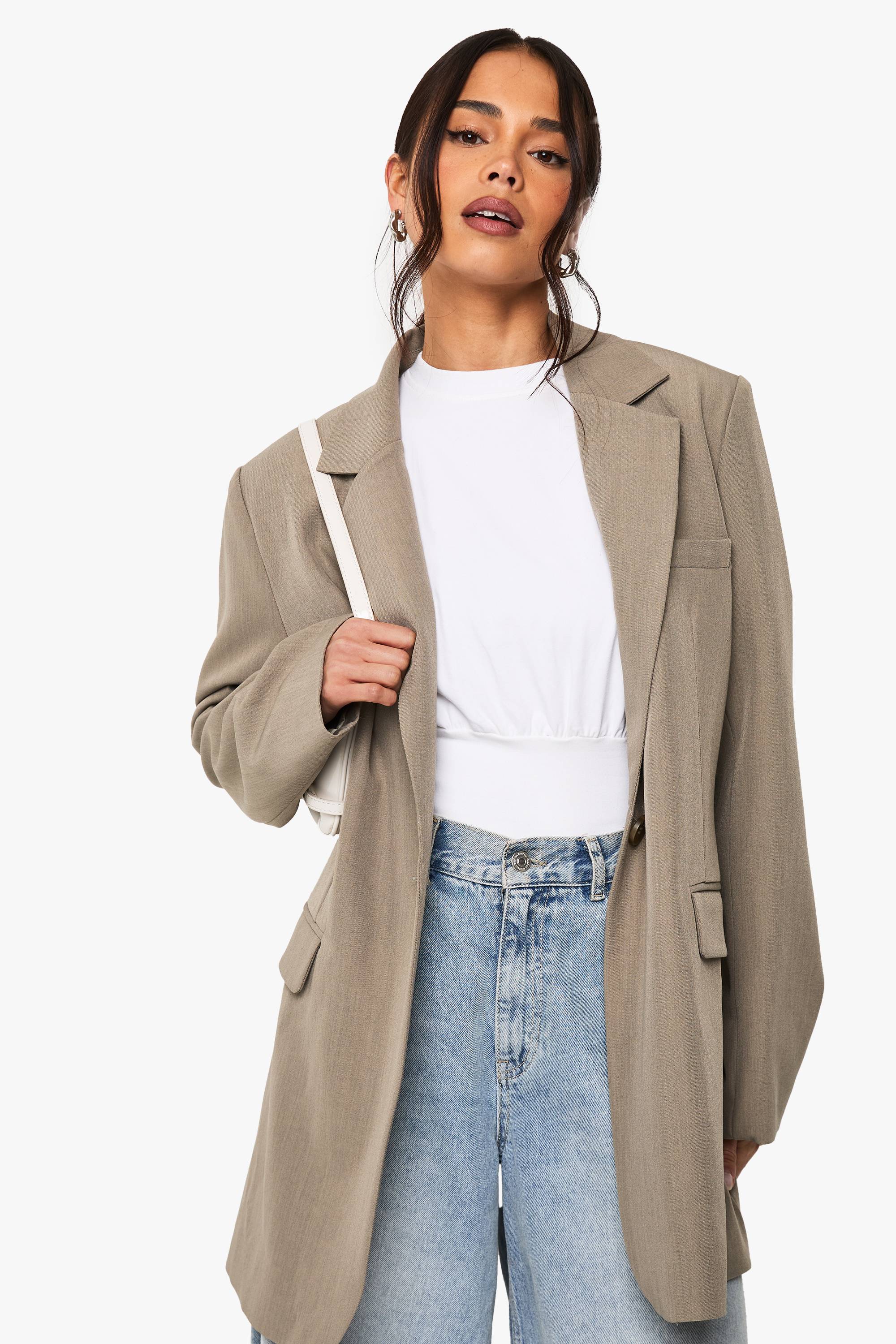 boohoo T-shirt à taille cintrée
