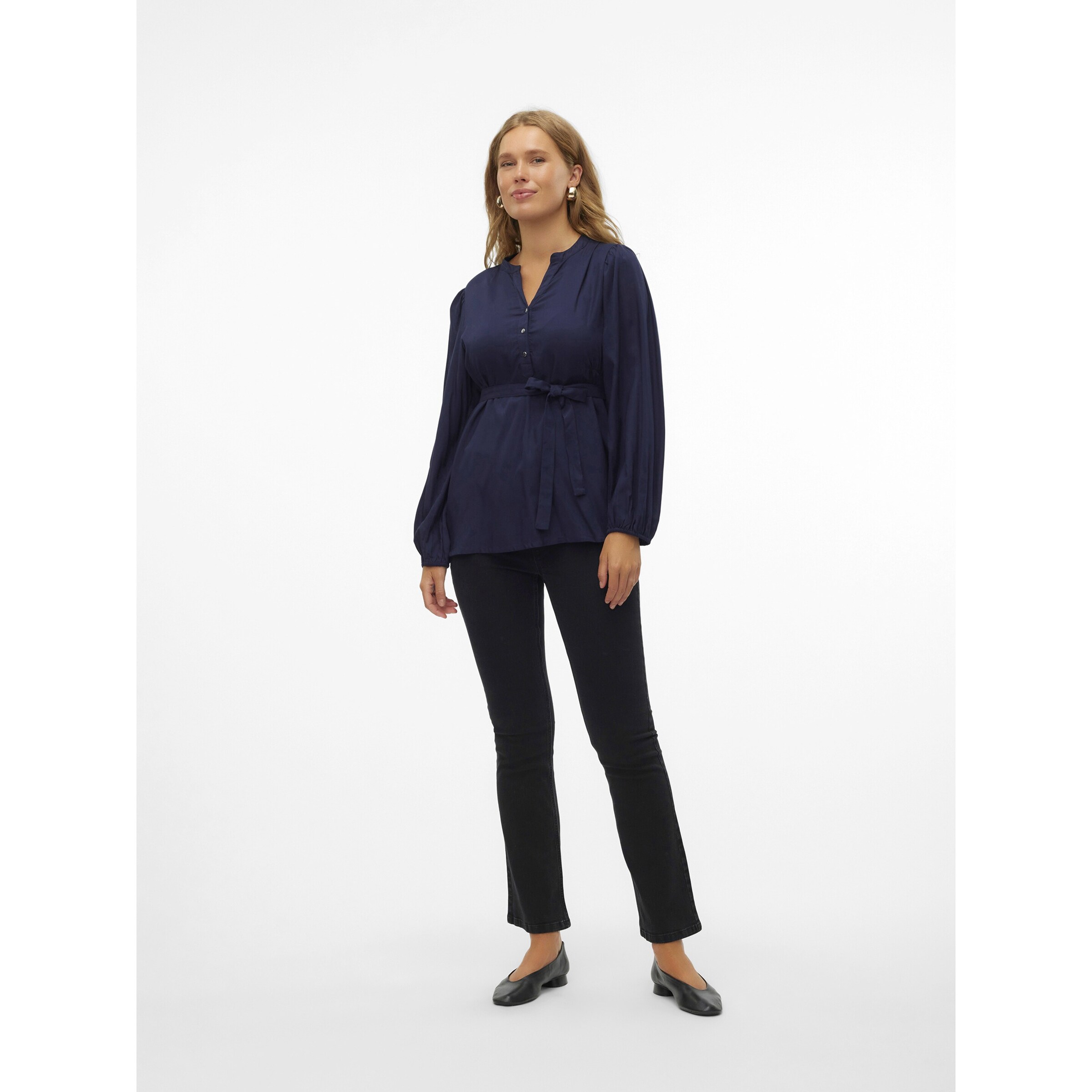 MAMALICIOUS® Umstands- und Still-Bluse blau