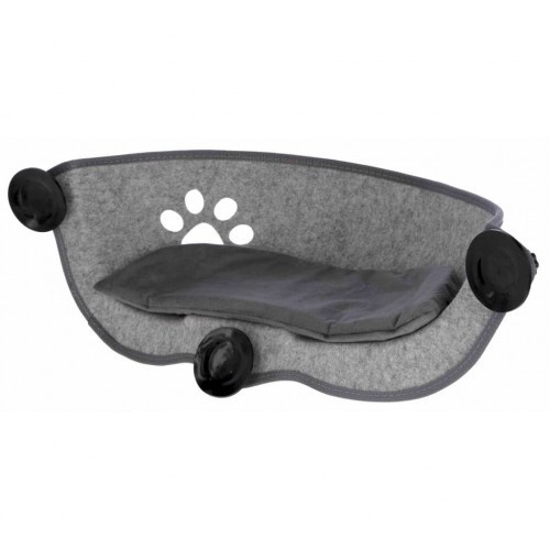 Cama de janela Filzino para gatos, cinza
