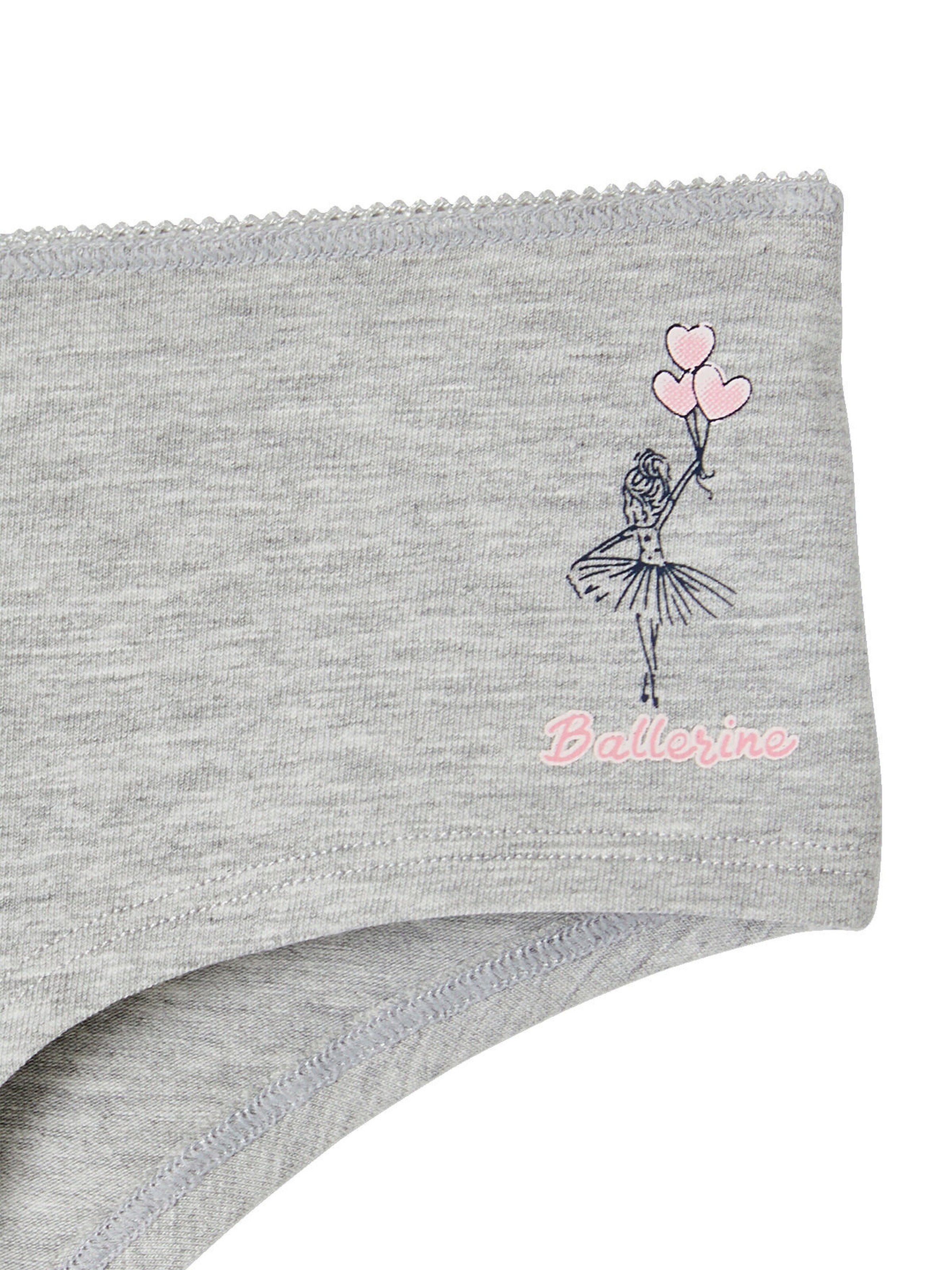 Vertbaudet 4er-Pack Mädchen Shortys mit Bio-Baumwolle wollweiß
