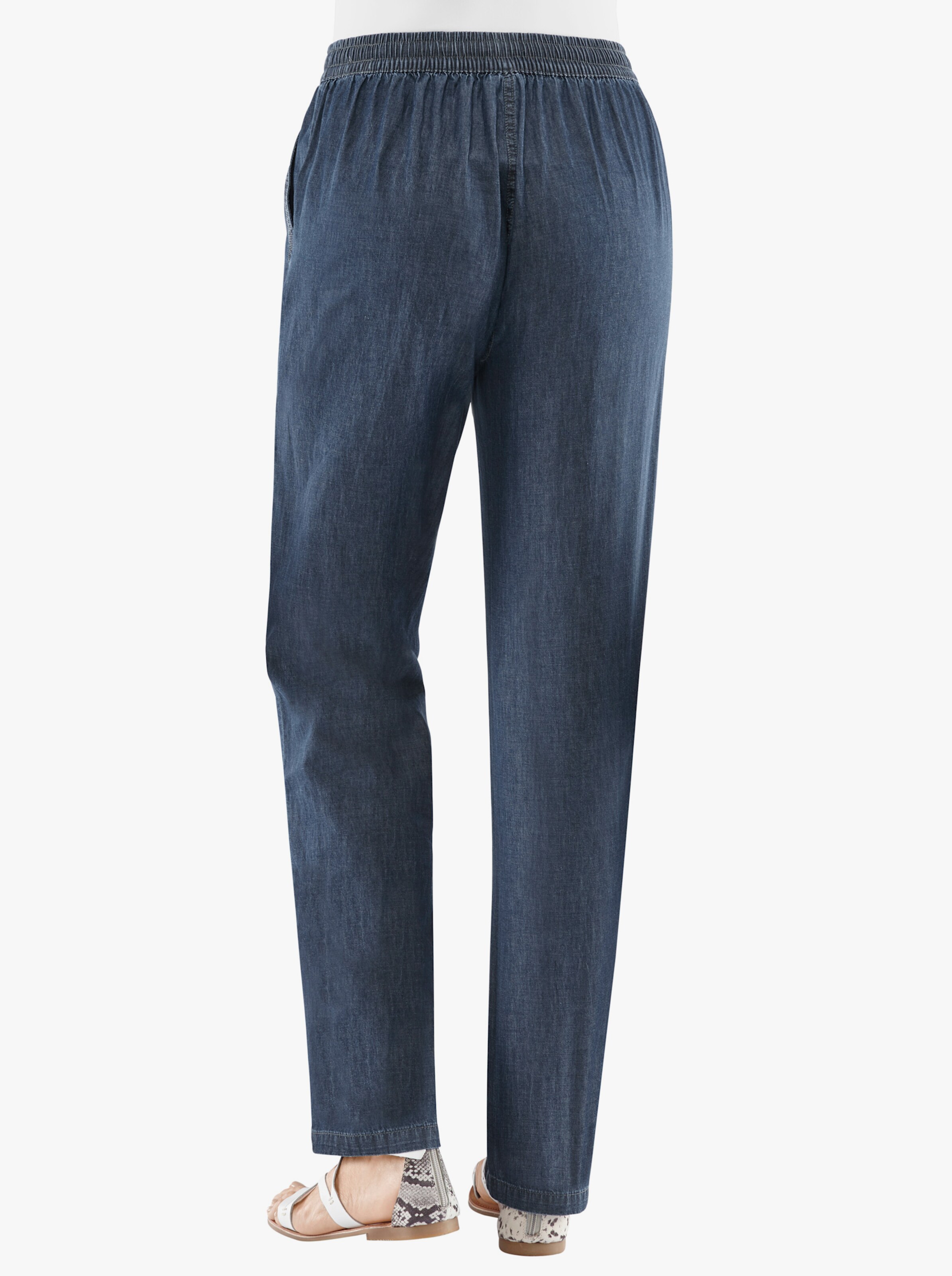 Palazzohose aus Jeans-Stoff