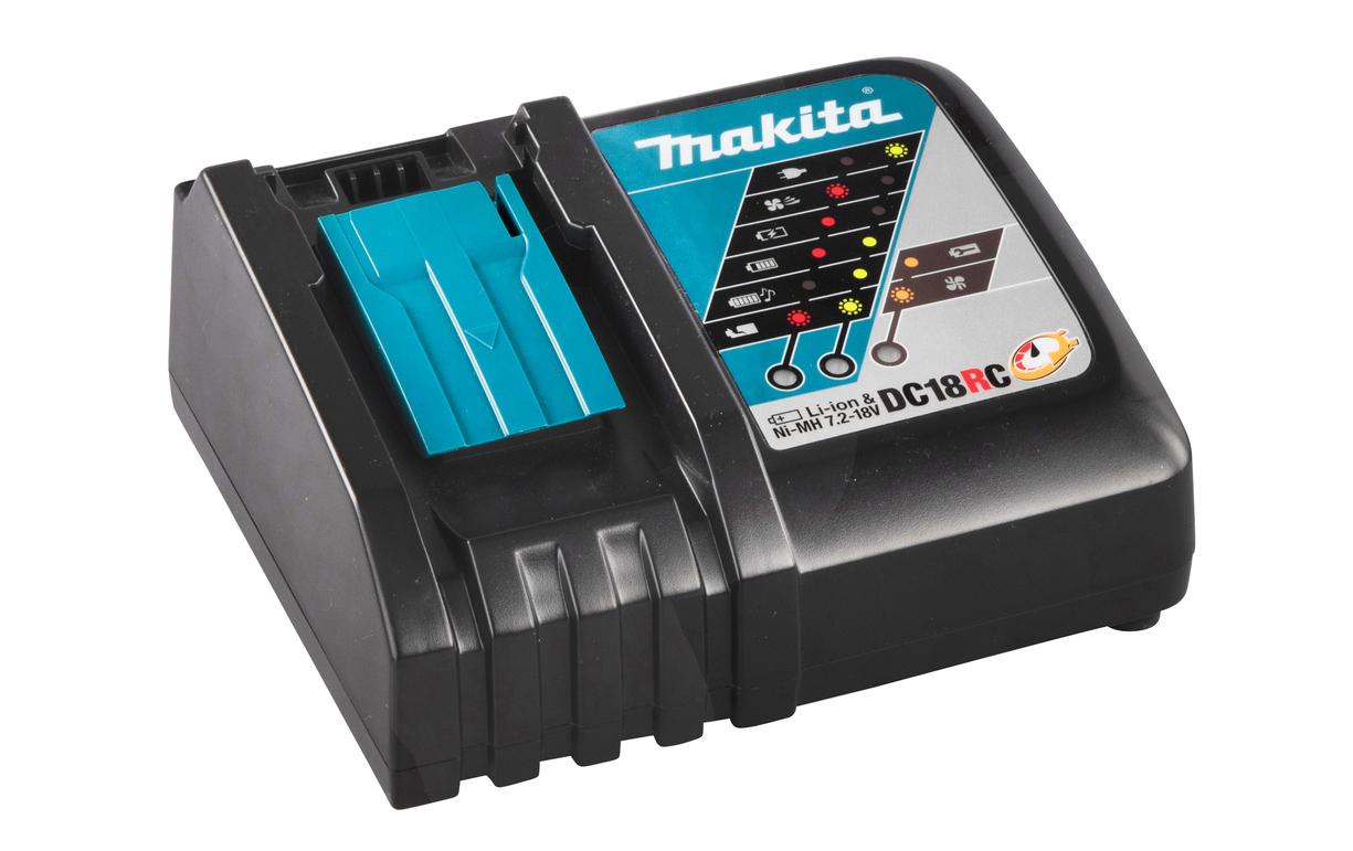 Power Source-Kit 18 V LXT Ladegerät + 2x 18 V 5Ah Akku<br>Schnellladegerät DC18RC mit zwei BL1850B 90 Wh Akkus