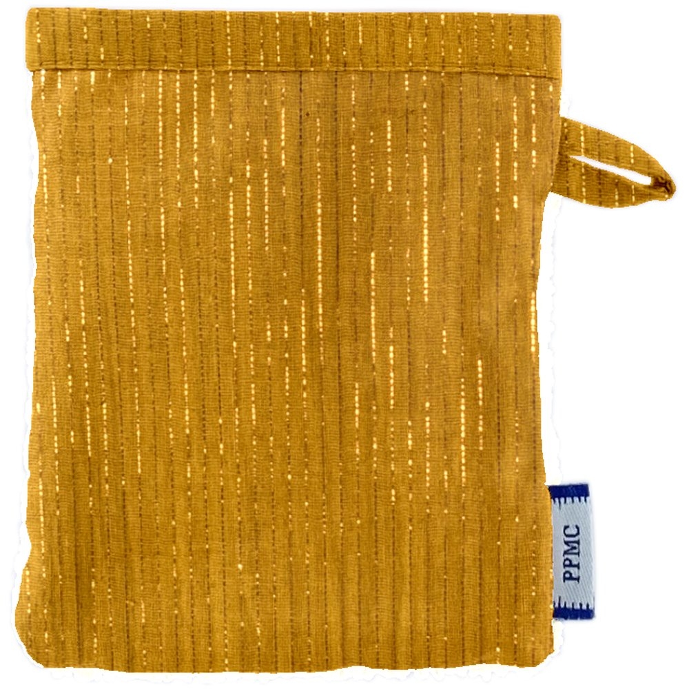 Mini-Gant Démaquillant Gaze Lurex Ocre
