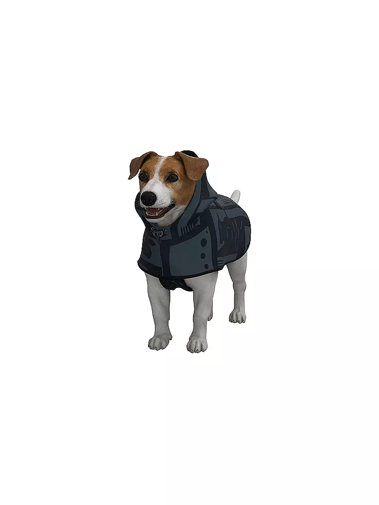RAINKISS Hunde Regenponcho schwarz