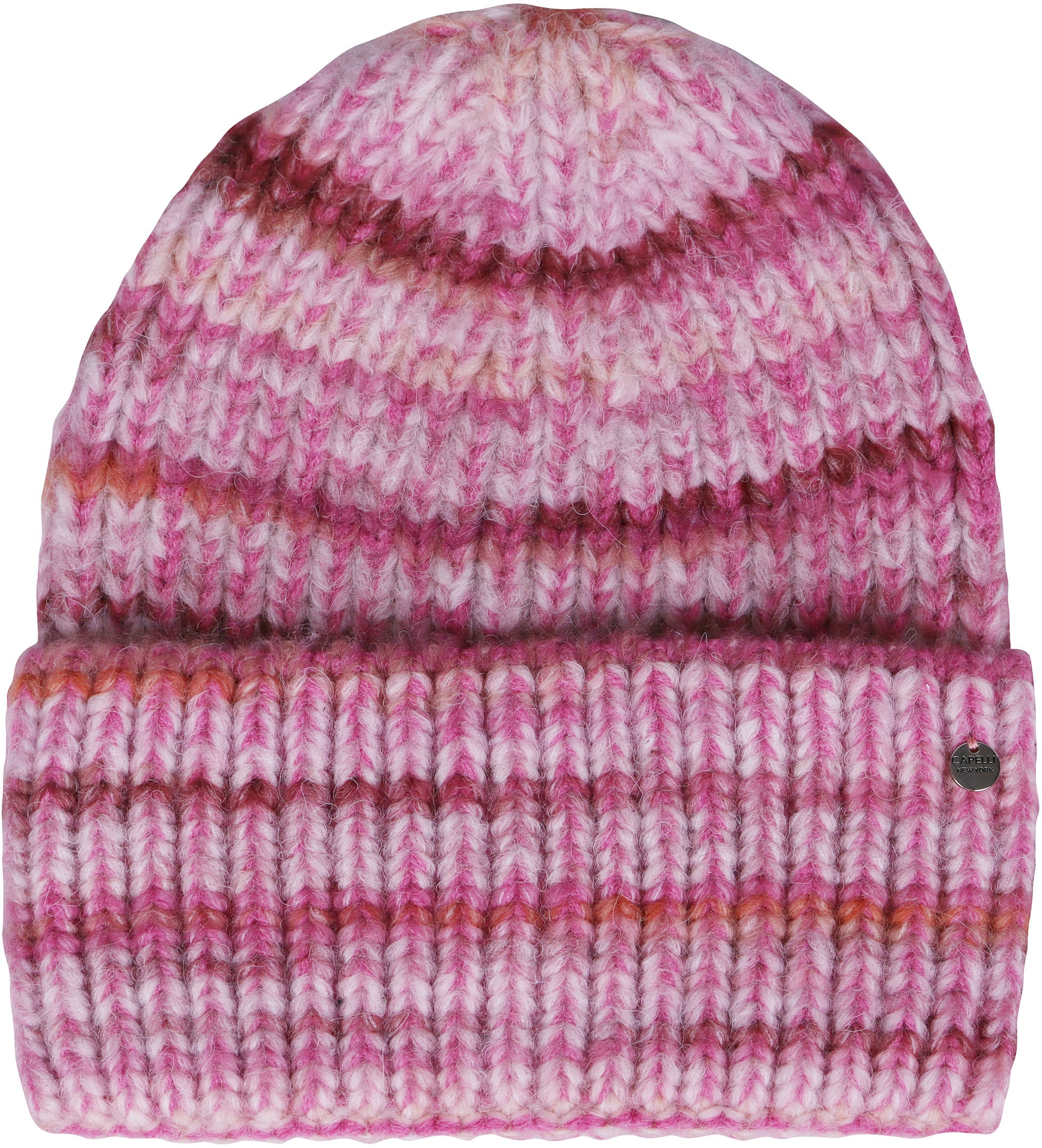 Capelli New York Beanie , mit Farbverlauf, Rippstrick, Wollanteil, wärmend