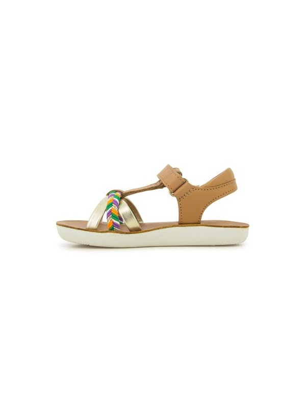 Shoo Pom - Sandales fille GOA SALOME Laminato Camel