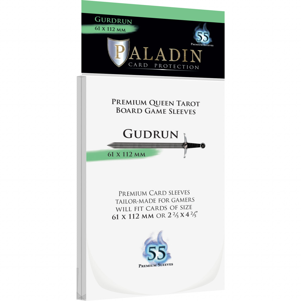 Pochettes Paladin - Gudrun Queen Tarot - 61 x 112 mm - 55p