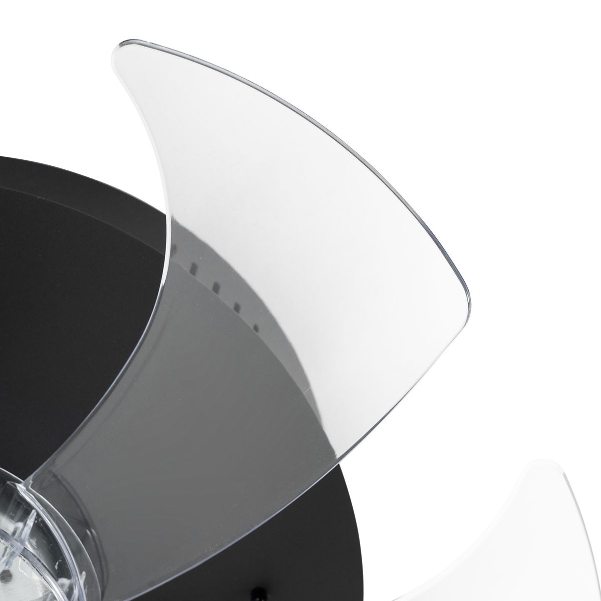Plafondventilator zwart 70cm incl. LED dimbaar met afstandsbediening - Maddy