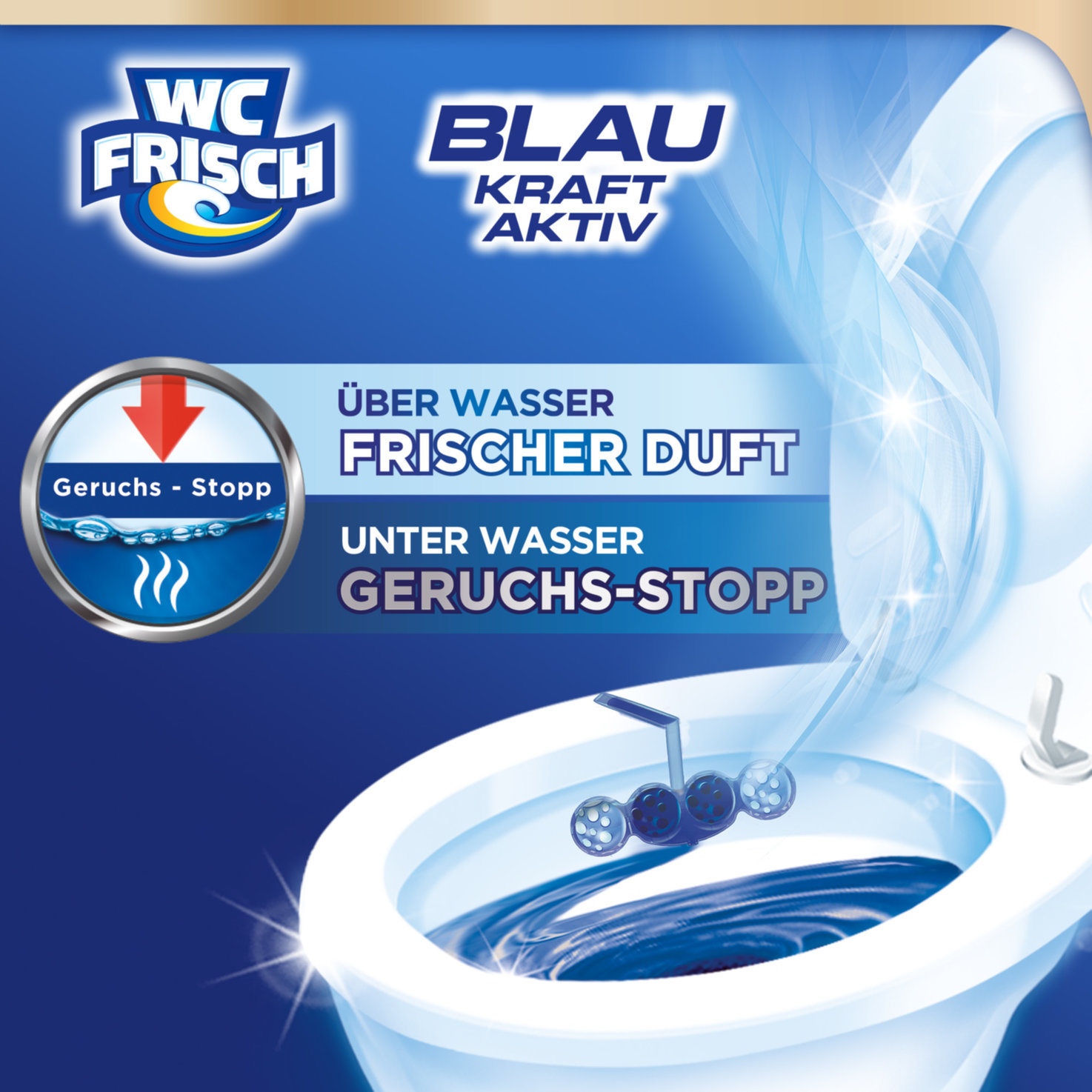 WC Frisch Blau-Kraft-Aktiv Chlor 3x50g
