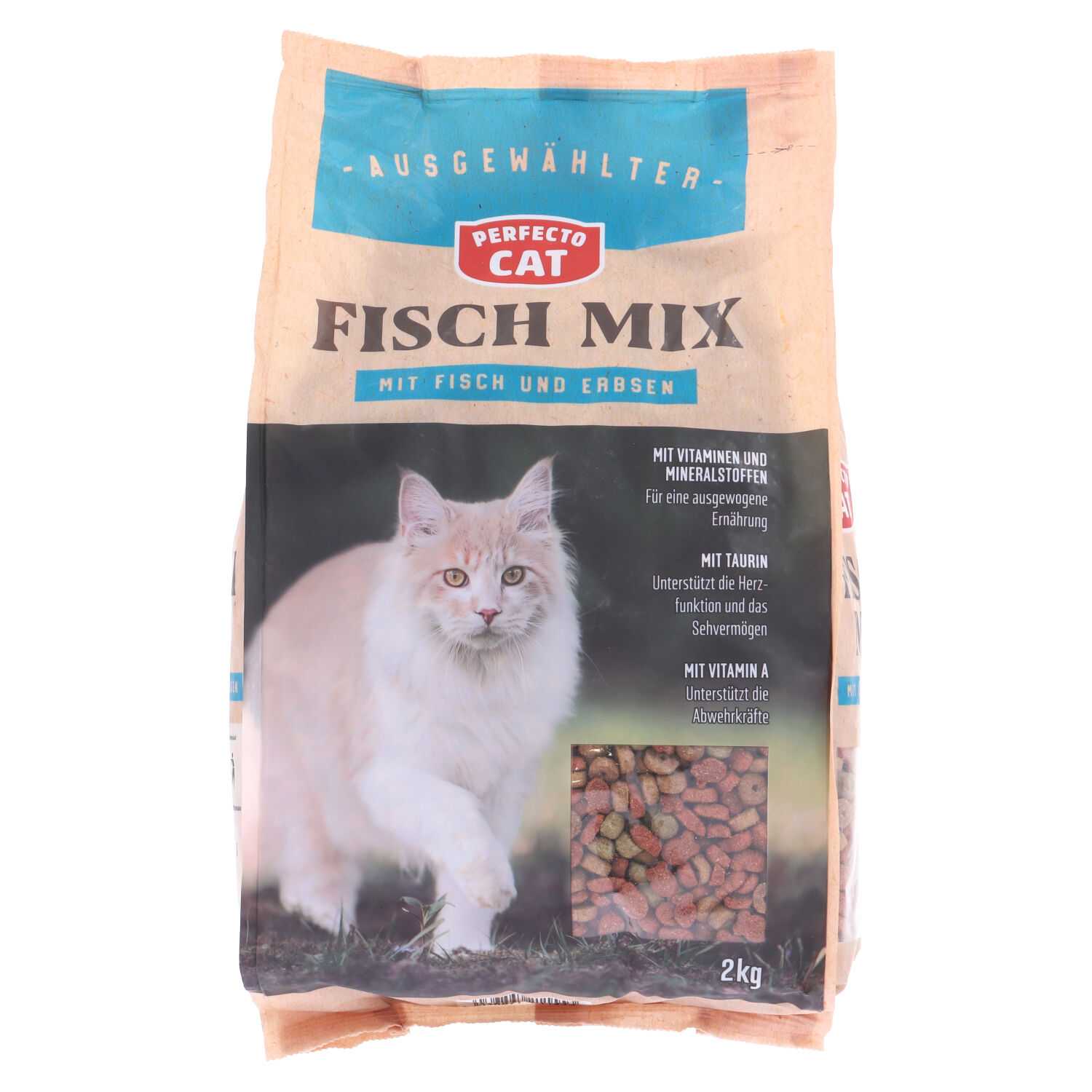 Katzenfutter Fisch Perfecto, mit Erbsen
