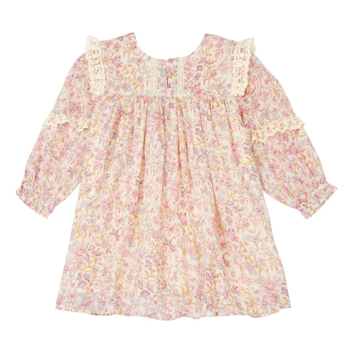 Louise Misha Robe Coton Bio Fleurs Arinola | Ecru