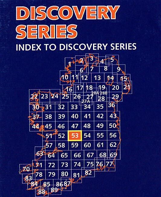 ORDNANCE SURVEY - 53 CLARE GALWAY OFFALY IRLANDE 1 50 000