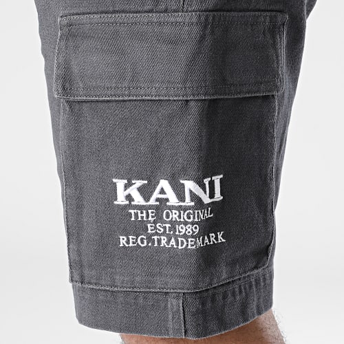 Short Cargo Jean Small Signature 6013495 Gris Anthracite