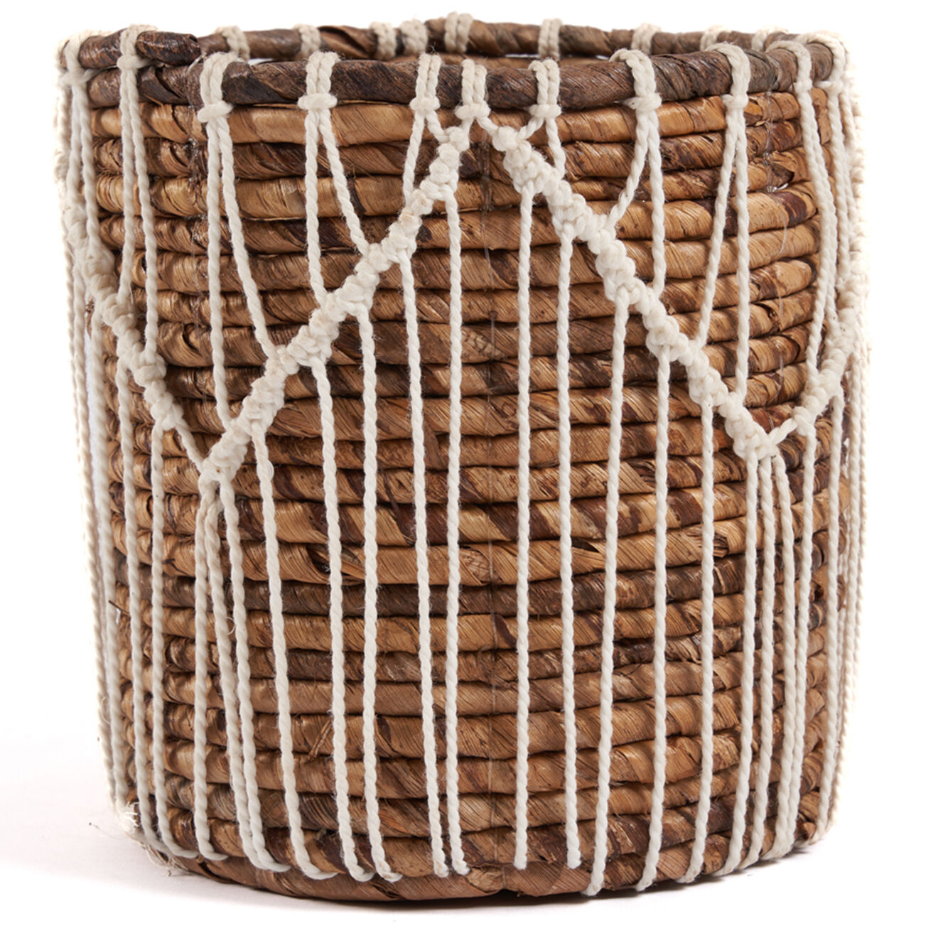 Bazar Bizar Panier Macra-mazing Basket  marron/blanc - D.17xH.19 cm