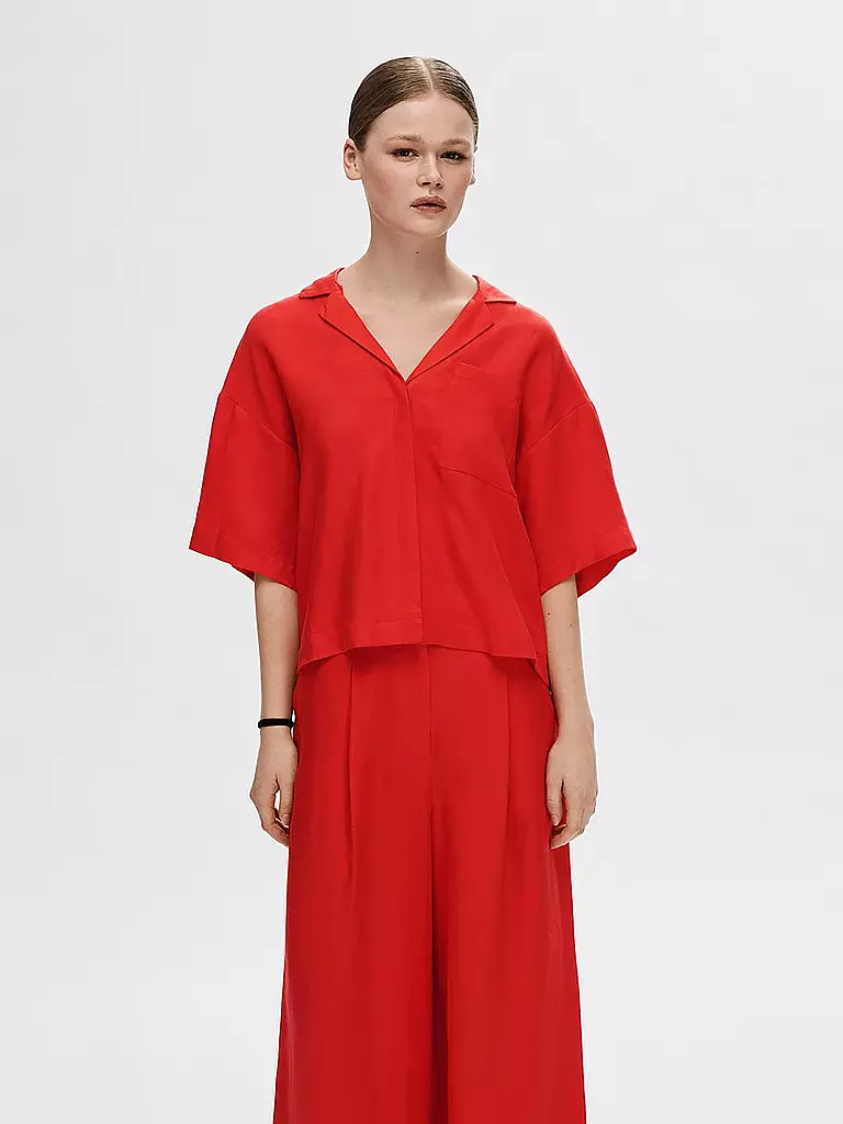 SELECTED FEMME Bluse SLFLYRA rot