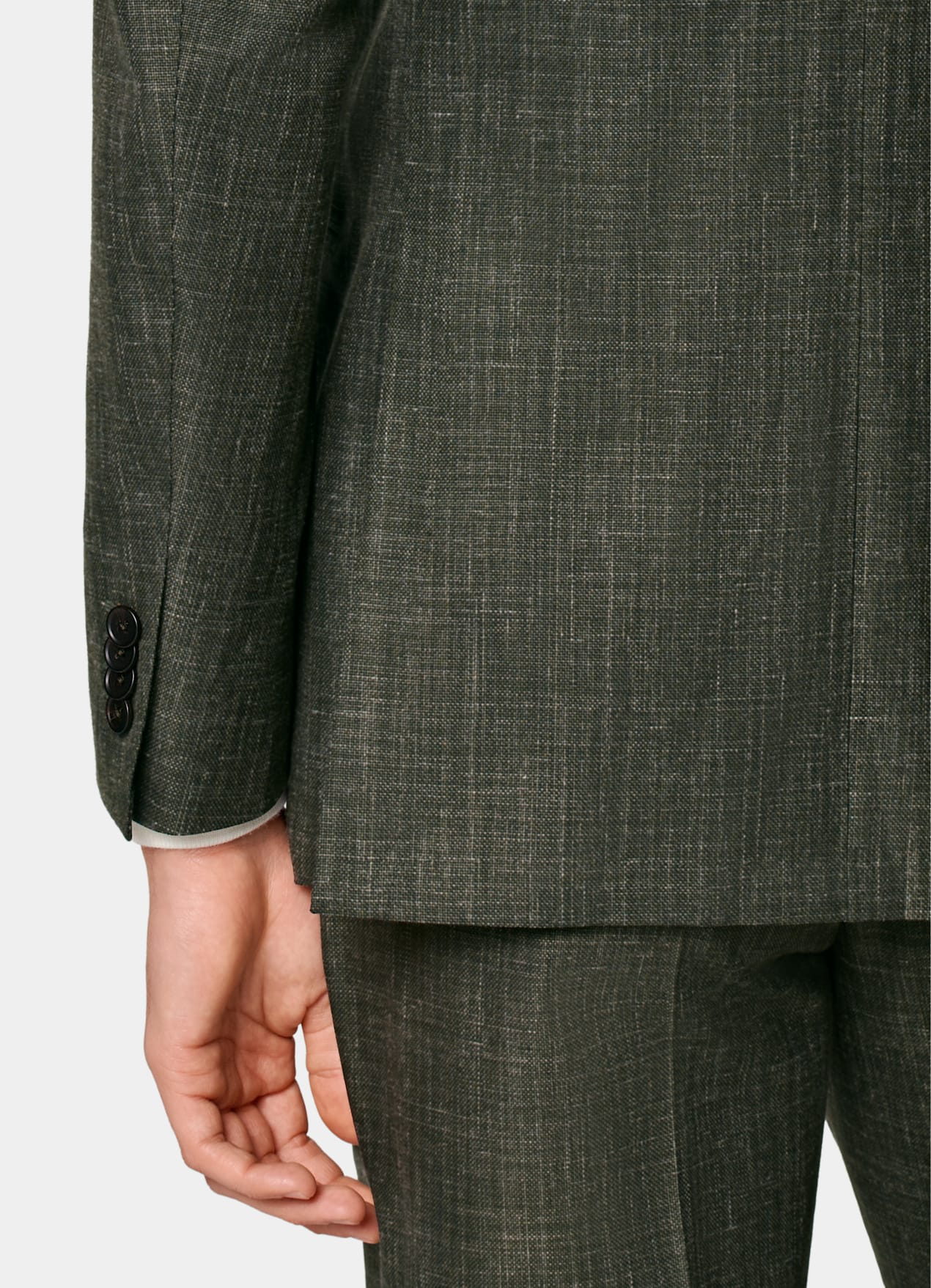 Costume Havana coupe Tailored vert foncé