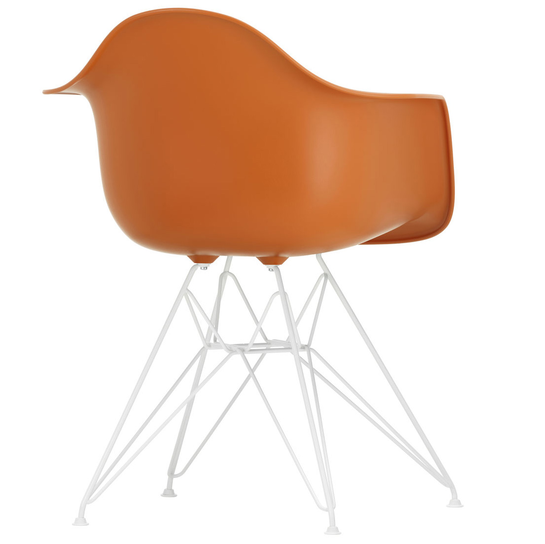 Eetkamerstoel DAR RE wit Rusty Orange