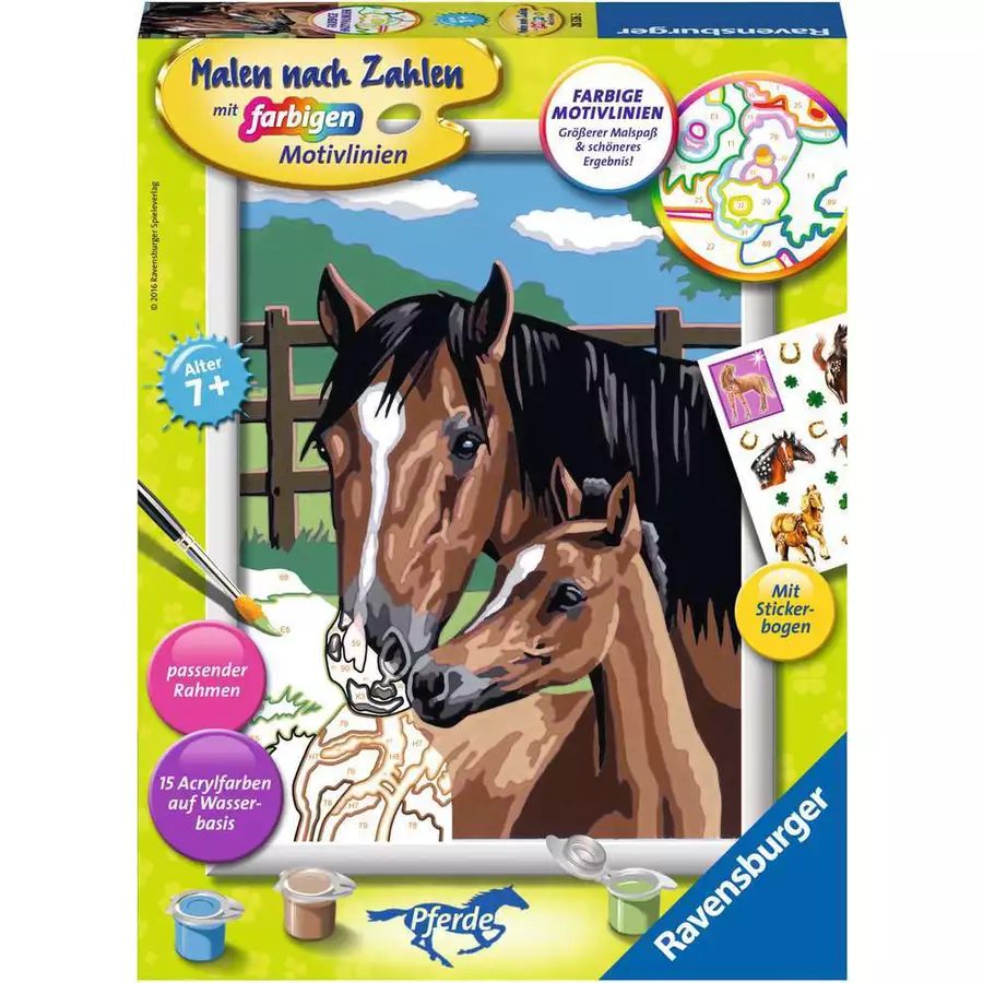 Ravensburger Pferd mit Fohlen bunt
