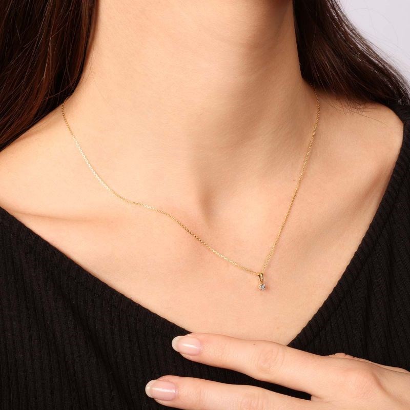 Pendentif Or Jaune et Diamant