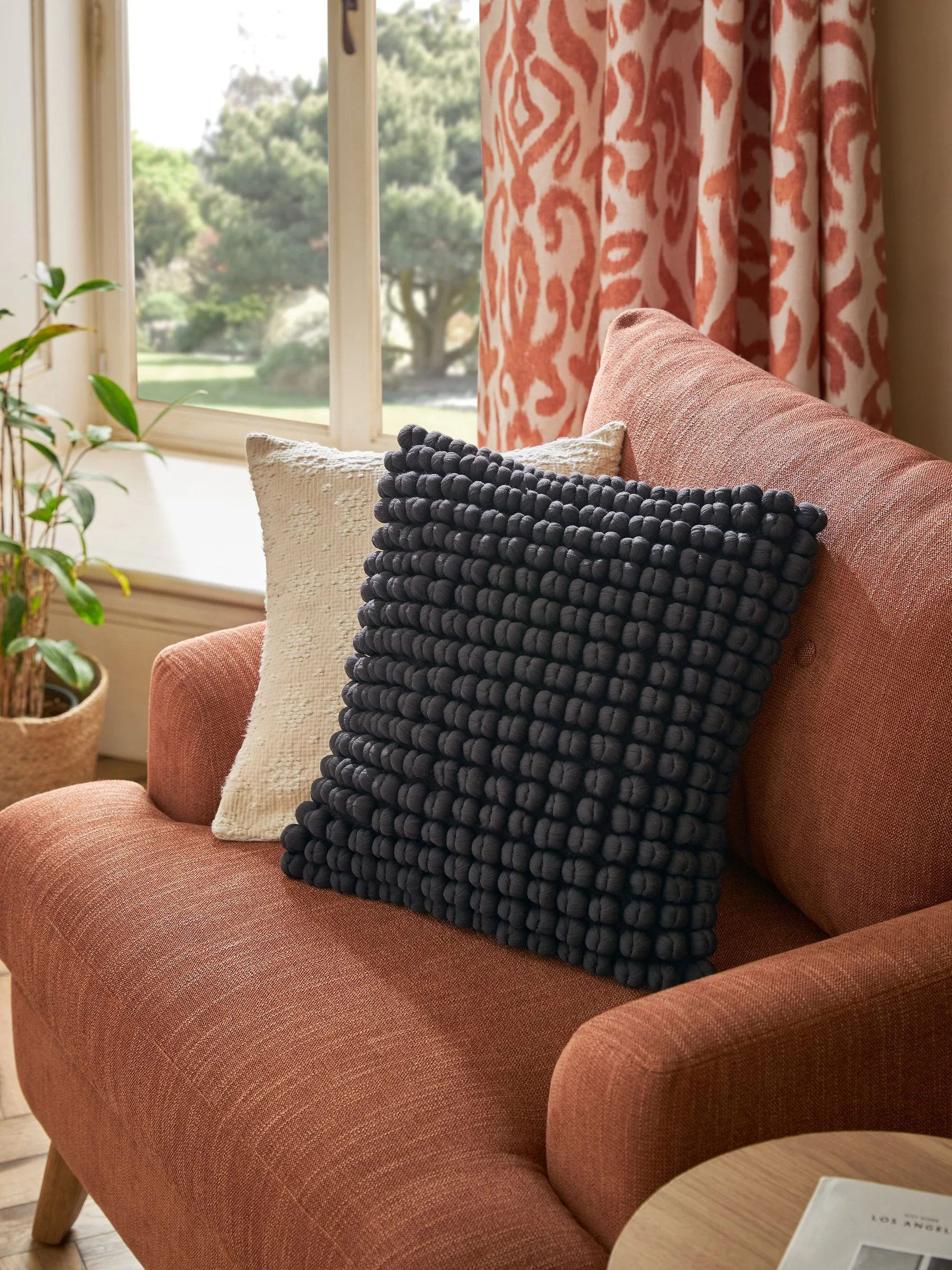Global Bobble 100% Cotton Cushion