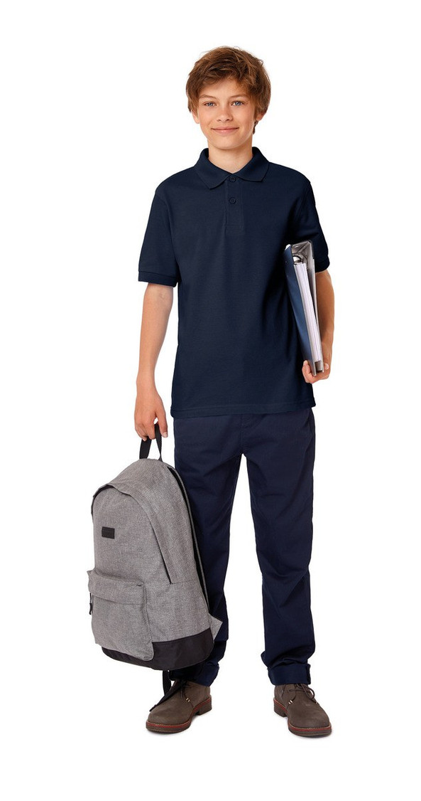 B&C CGSAFE - Polo Classique en Coton Peigné Confortable