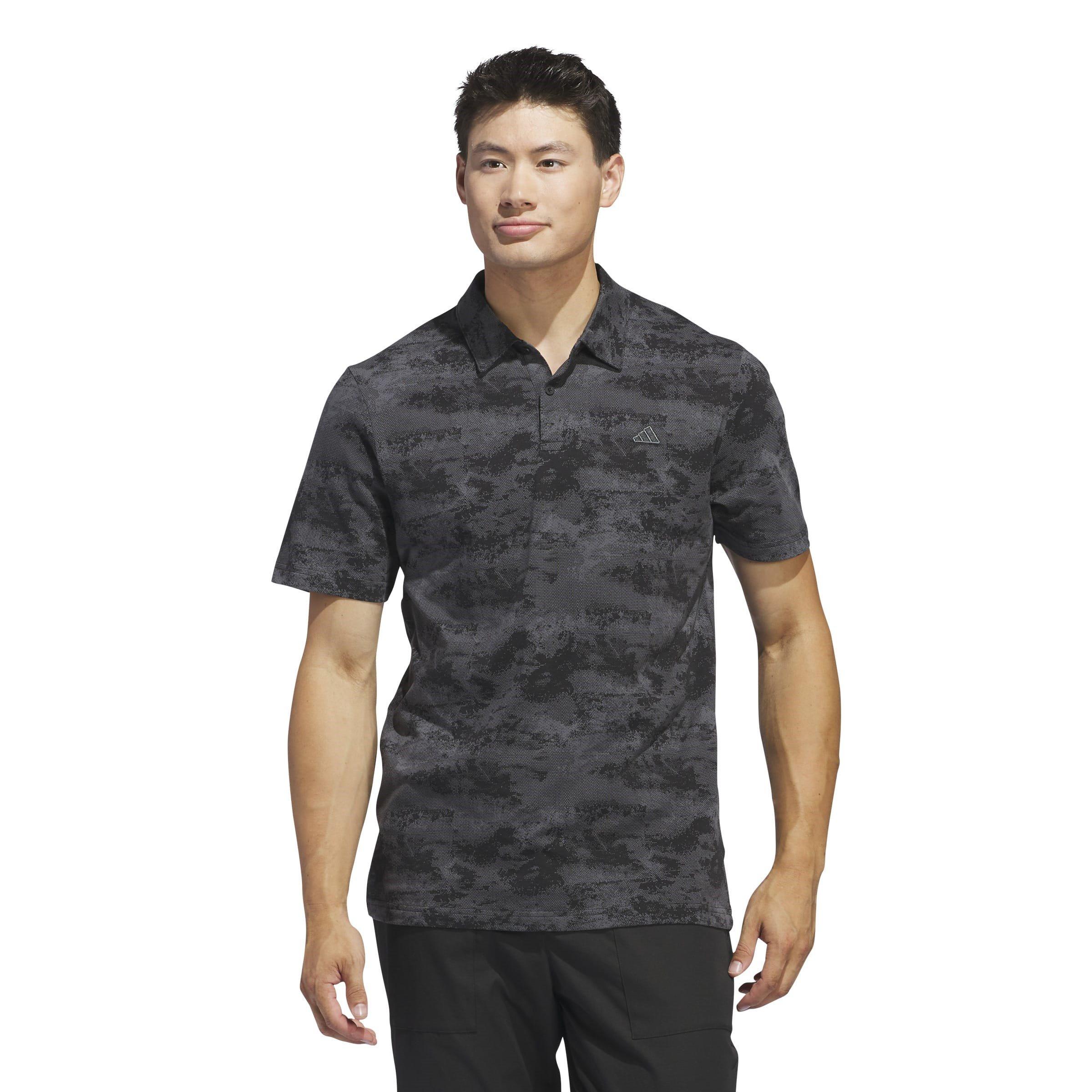 adidas Go To Printed Mesh Polo Shirt Mens