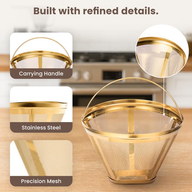North kaffefilter 205110 (guld)