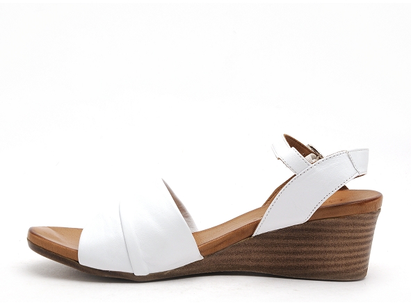 Coco abricot nu pieds talons femme minihy blanc