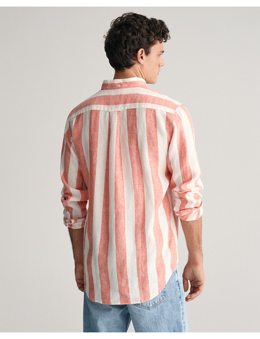 Long Sleeve Striped Red Shirt