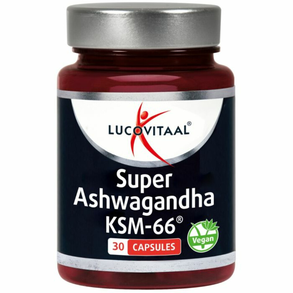 3x Lucovitaal Ashwagandha KSM-66 Super30 capsules