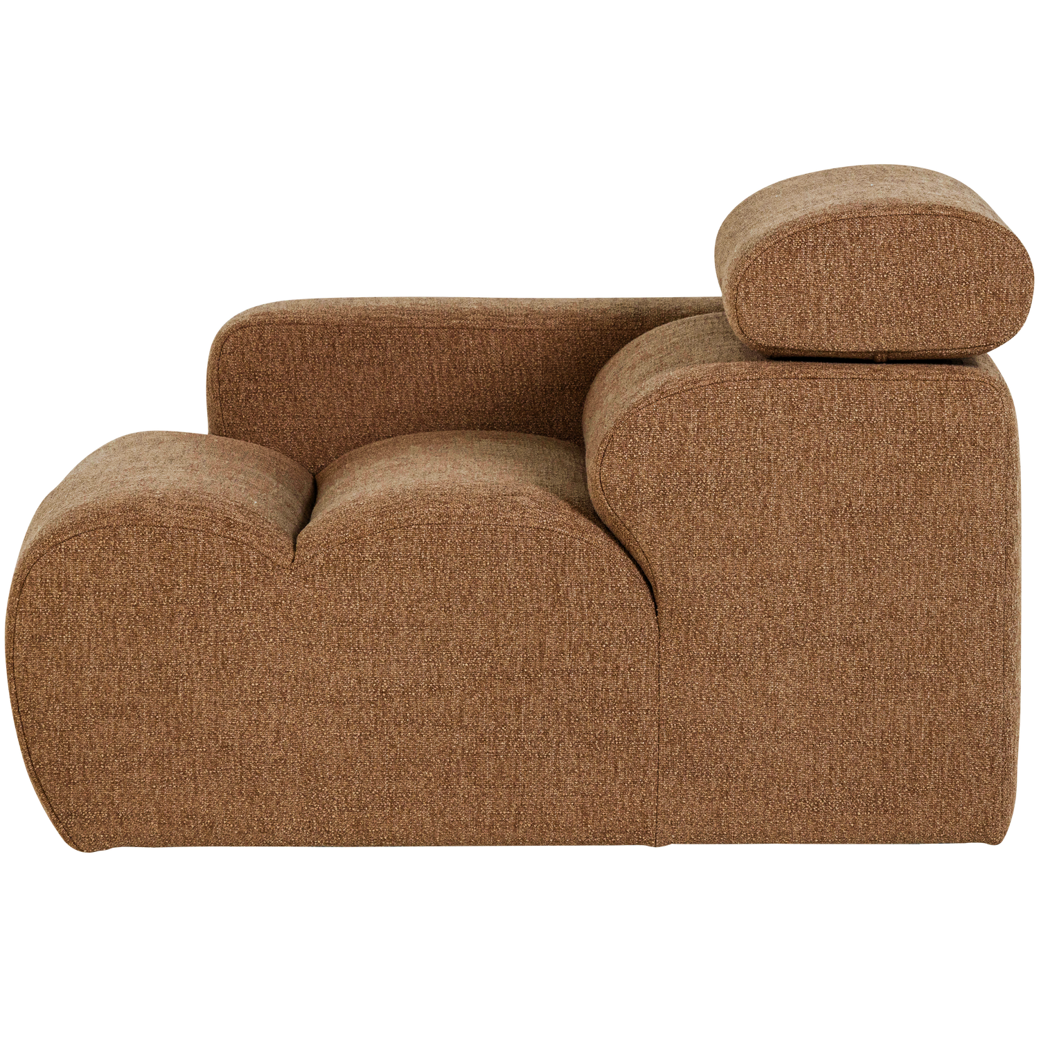 WOOOD Novi 1-Zits Element Bank Arm Links - Polyester - Karamelbruin