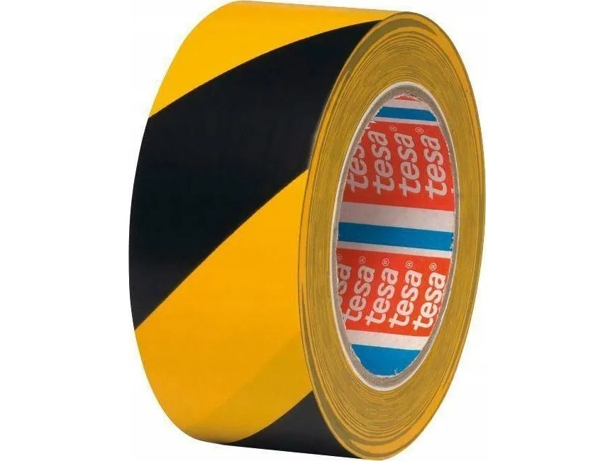 tesa 4169 04169-00063-94 Gulvmarkeringstape Sort/gul (L x B) 33 m x 50 mm 6 stk
