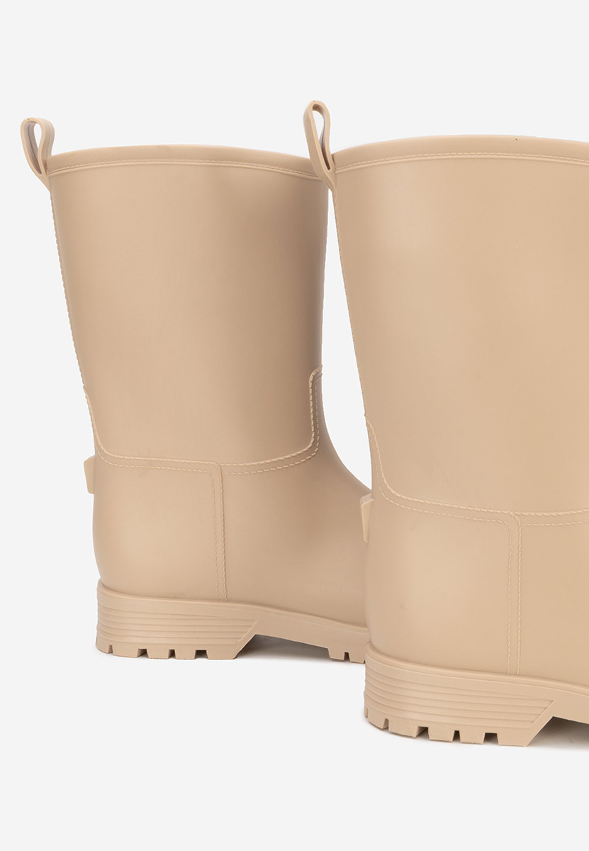 Bottes en caoutchouc beige Niviera