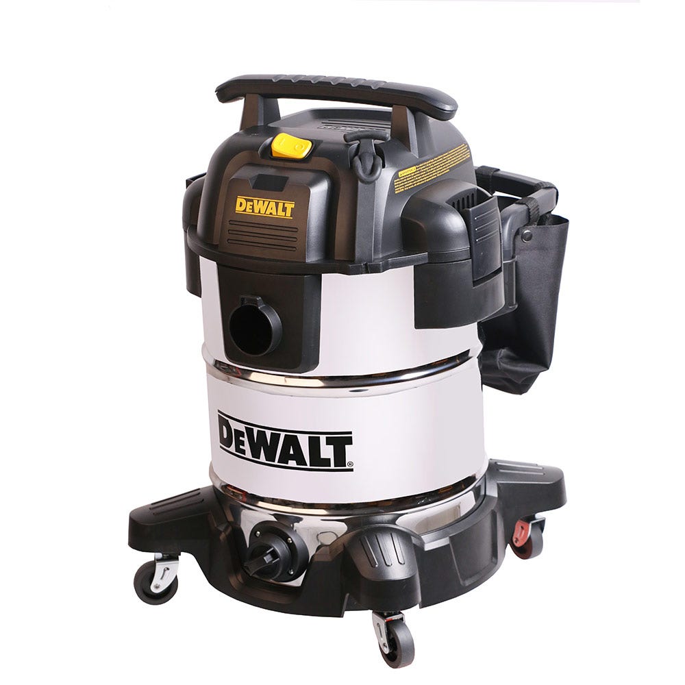 Aspirador de pó e líquidos DEWALT DXV38S de 38 litros em aço inoxidável