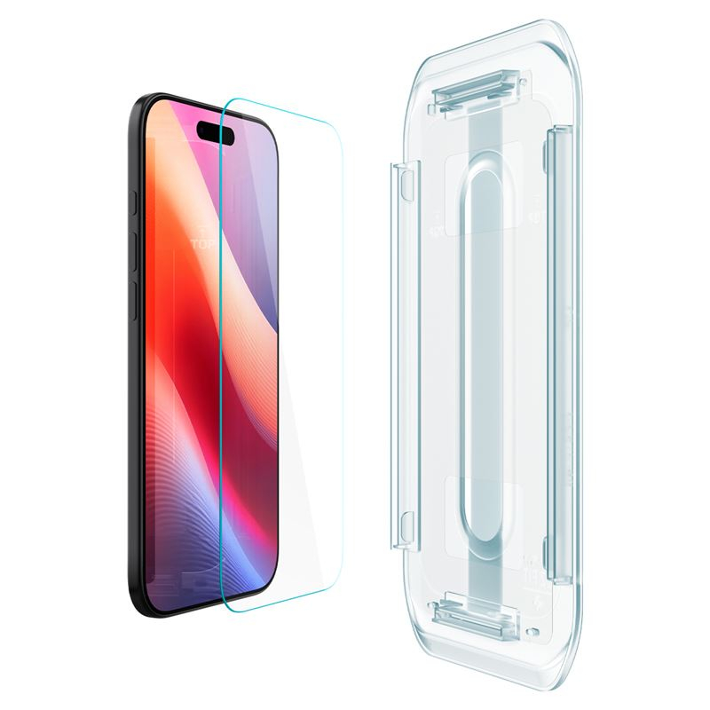 (2er Set) iPhone Air Glass Tr EZ Fit HD Panzer Glas Case Friendly   Montagerahmen (AGL09861)