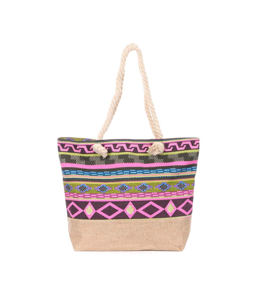 Sac de Plage Ethnique Bi matière