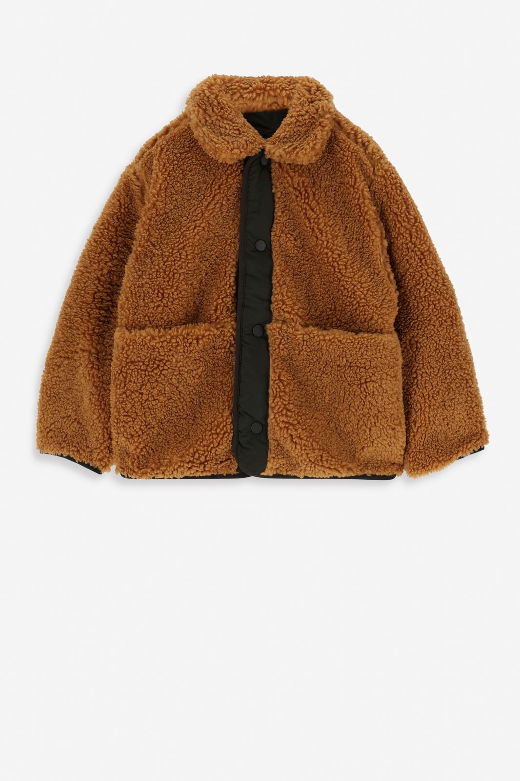 Colourblock reversible teddy jack
