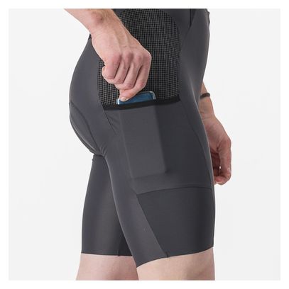 Cuissard Court Castelli Free Unlimited Gris Foncé