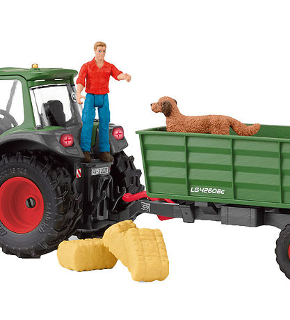 Schleich Farm WoRød - Traktor Med P?h?ngsvogn - 42608