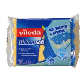 Vileda Slalom zachte schuursponzen 2-pack