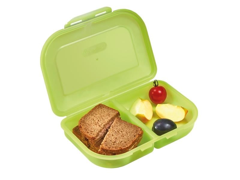 Herlitz Lunchbox 23 x 15.5 x 4 cm Türkis Funktionale Brotdose für unterwegs