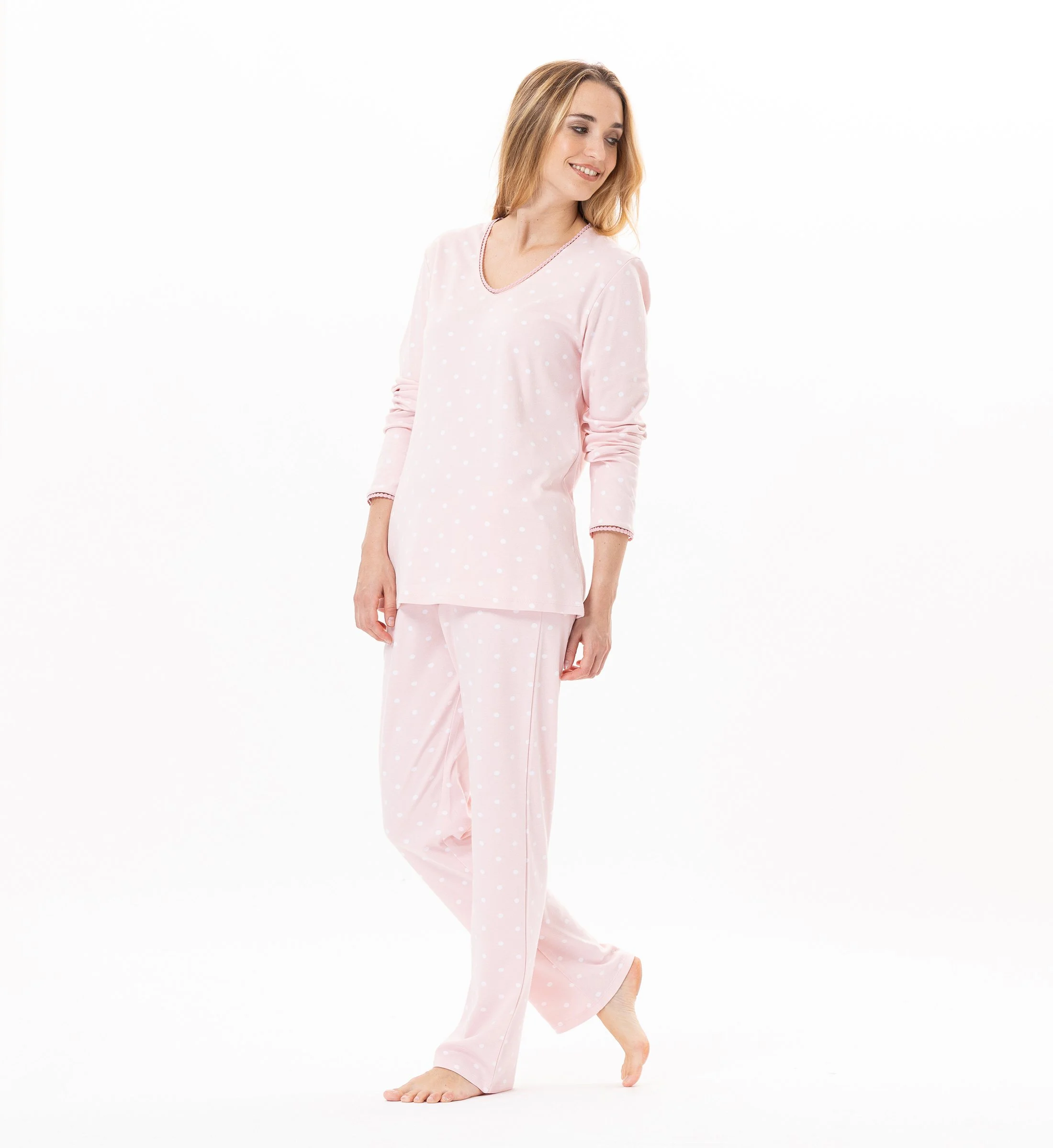 CHAMADE 802 - Pyjama en coton | Rose