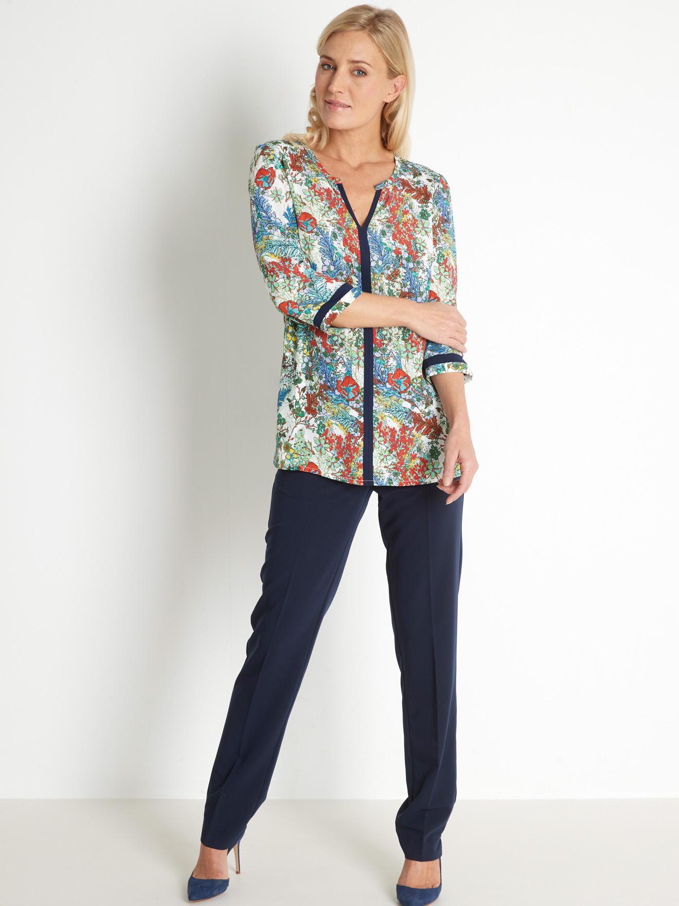 Blouse tunique poitrine généreuse