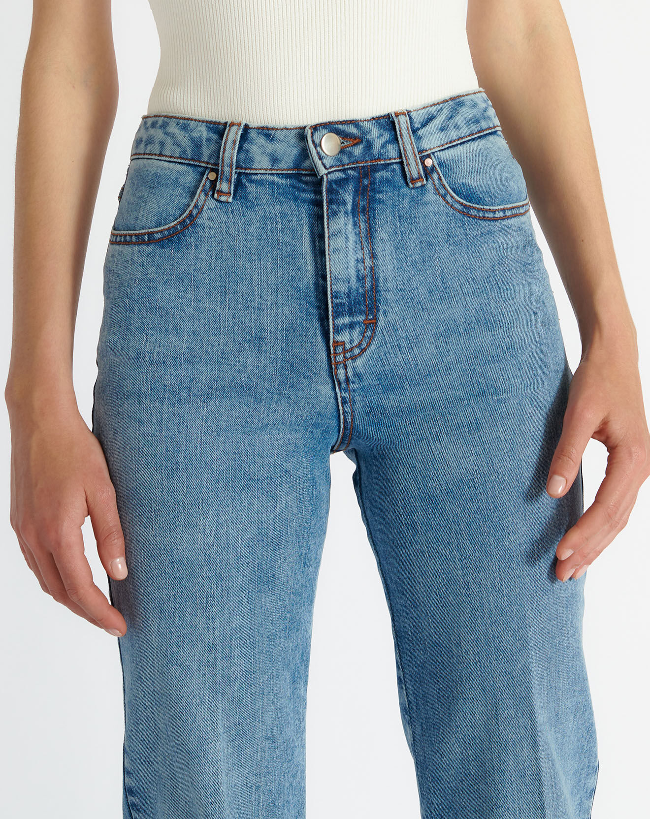 Zapa Jean flare Jobina bleach