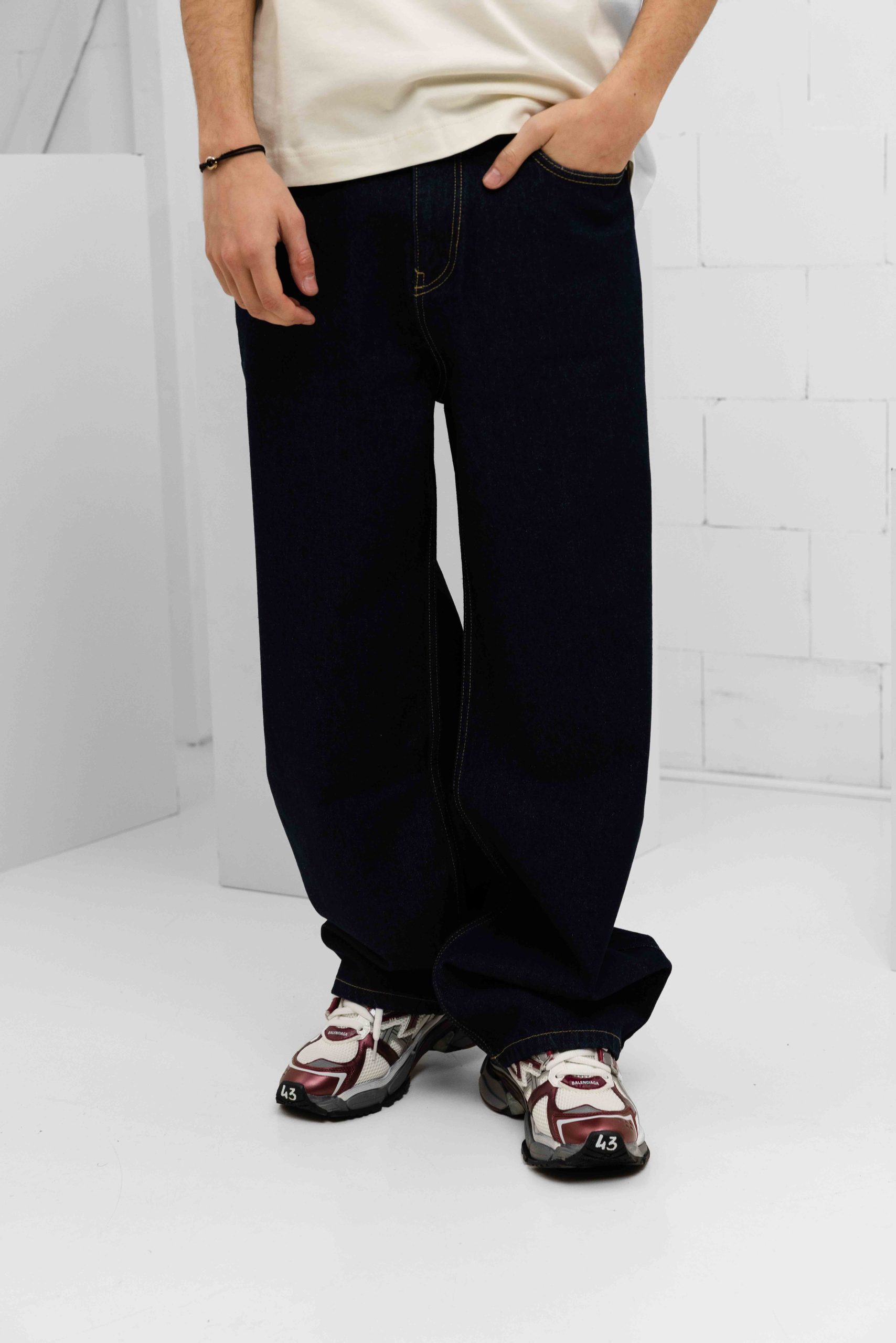 Equalité Marcus Baggy Jeans Heren Donkerblauw