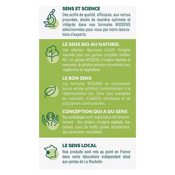 Biosens Elimination Flat Stomach Orgânico 60 Cápsulas Vegetais